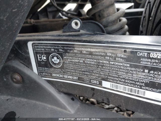 2014 CAN-AM SPYDER ROADSTER 2BXNCBC16EV001297 Photo 9