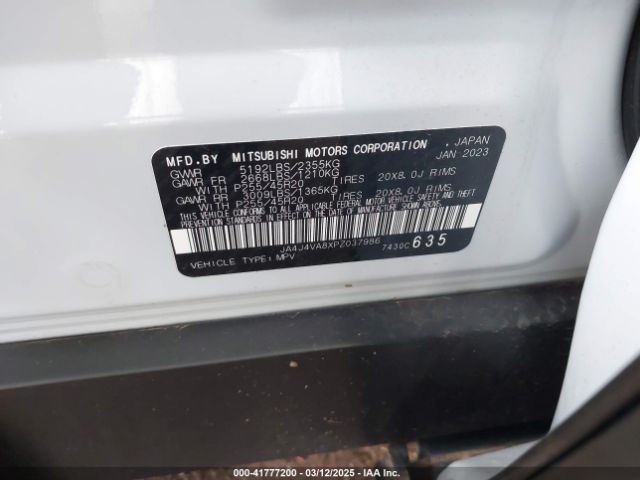 2023 MITSUBISHI OUTLANDER JA4J4VA8XPZ037986 Photo 8