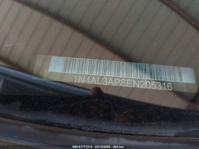 1N4AL3AP8EN205316 Nissan Altima 2.5 S