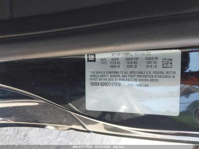 2012 CADILLAC CTS 1G6DA1E39C0127019 Photo 8