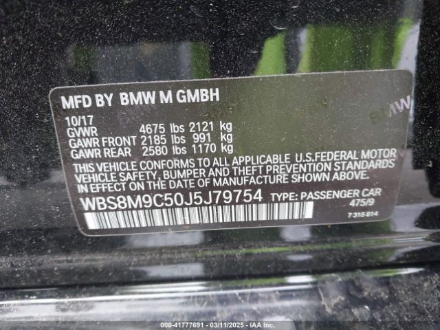 WBS8M9C50J5J79754 BMW M3 Cs