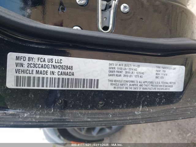 2C3CCADG7NH262848 Chrysler 300 Touring L