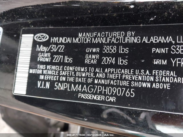 Hyundai ELANTRA SEL 2023 5NPLM4AG7PH090765 Image 9