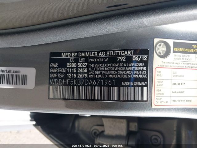 2013 MERCEDES-BENZ E 350 WDDHF5KB7DA671961 Photo 8