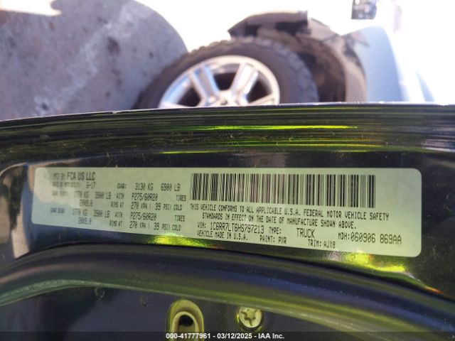 1C6RR7LT6HS797213 RAM 1500 Lone Star Silver  4x4 5'7 Box