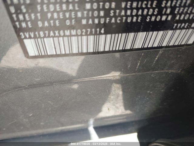 3VV1B7AX6MM027114 Volkswagen Tiguan 2.0t S