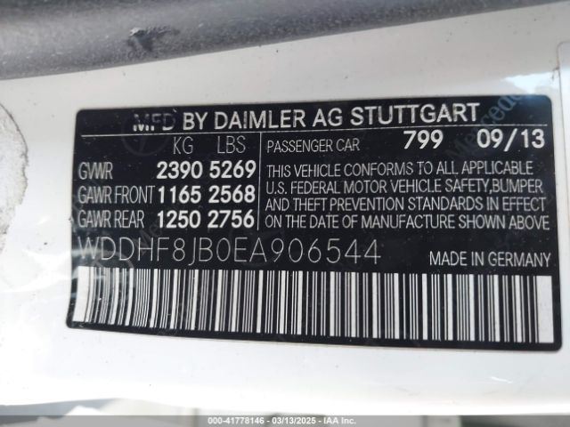 WDDHF8JB0EA906544 Mercedes-Benz E 350 4matic