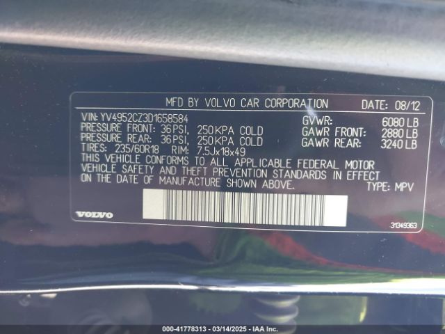 2013 VOLVO XC90 YV4952CZ3D1658584 Photo 8