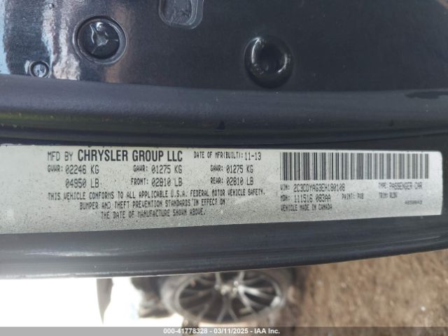 2014 DODGE CHALLENGER 2C3CDYAG3EH180108 Photo 8