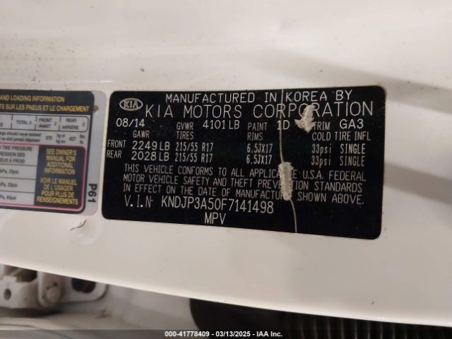KNDJP3A50F7141498 KIA SOUL +