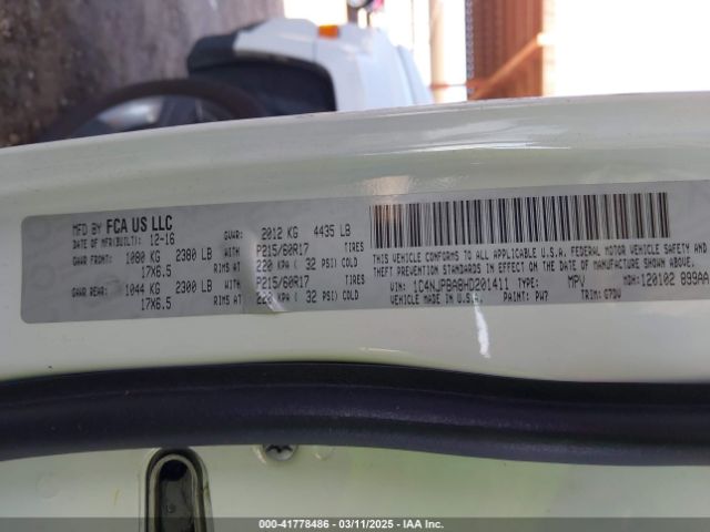 1C4NJPBA8HD201411 Jeep Patriot Sport Se Fwd