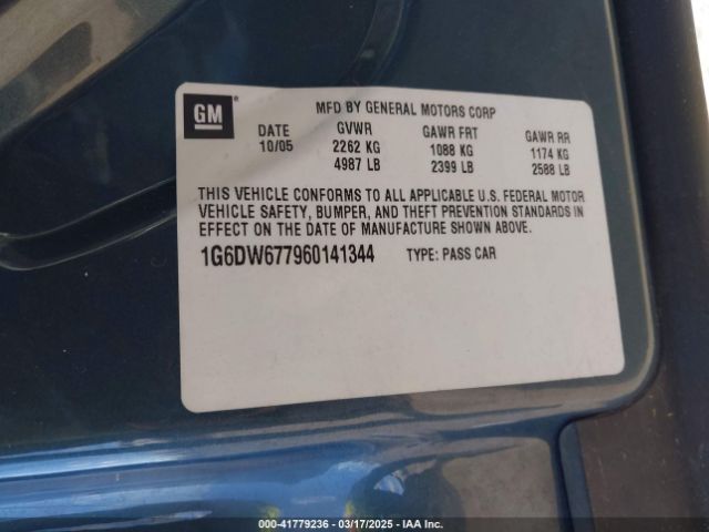 2006 CADILLAC STS 1G6DW677960141344 Photo 8