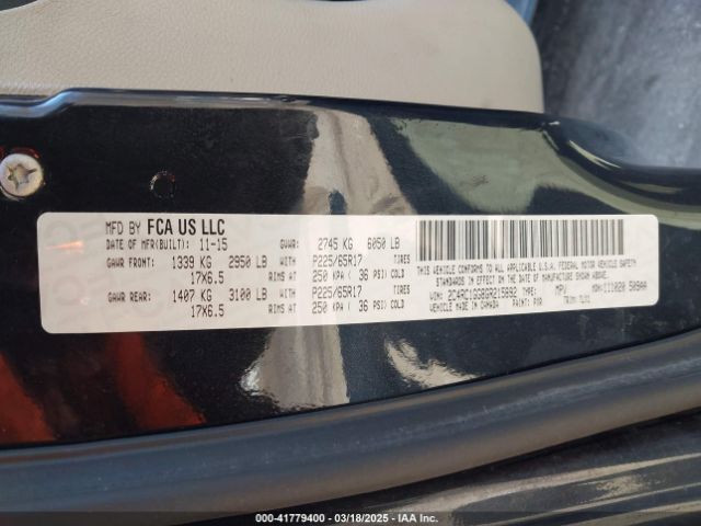 2016 CHRYSLER TOWN & COUNTRY 2C4RC1GG8GR215892 Photo 8