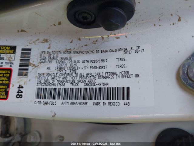3TMCZ5AN7HM117660 Toyota Tacoma Trd Sport