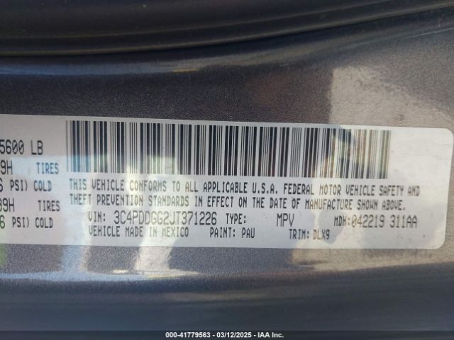 3C4PDDGG2JT371226 Dodge Journey Crossroad Awd