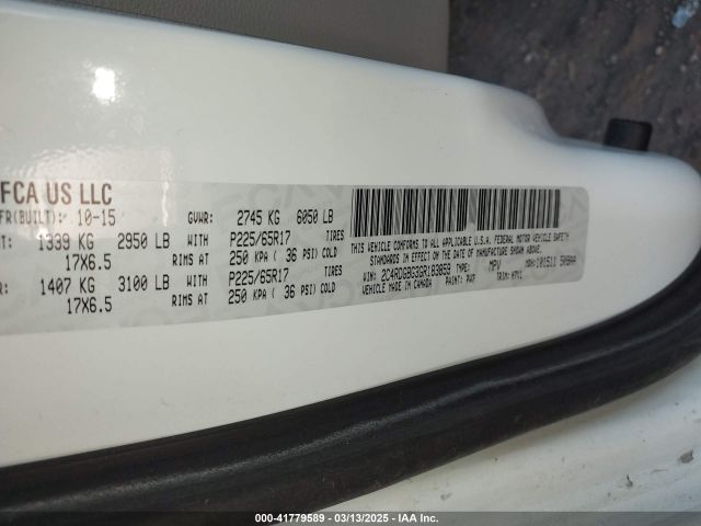 2C4RDGBG3GR183859 Dodge Grand Caravan American Value Pkg
