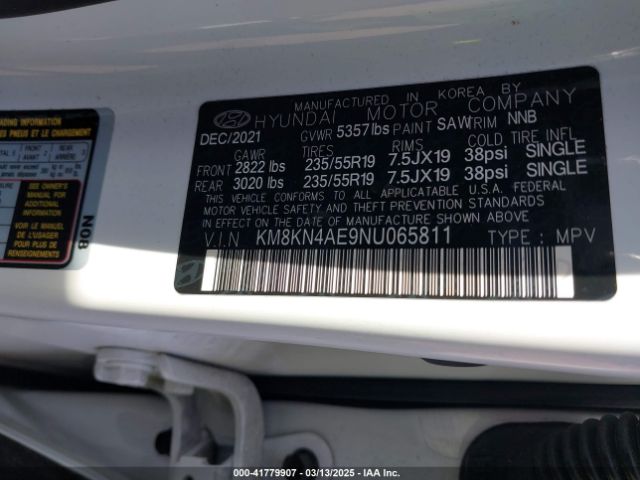 KM8KN4AE9NU065811 Hyundai Ioniq 5 Sel