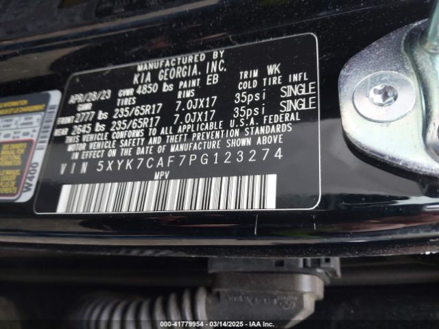 5XYK7CAF7PG123274 KIA Sportage X-pro