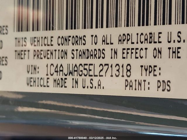 1C4AJWAG5EL271318 Jeep Wrangler Sport
