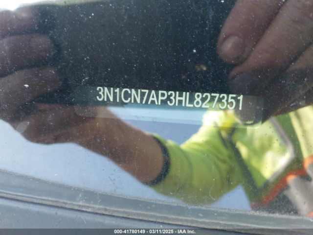 3N1CN7AP3HL827351 Nissan Versa 1.6 Sv