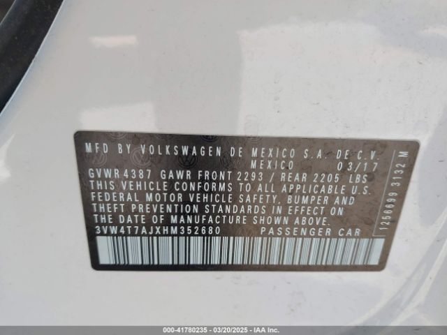 3VW4T7AJXHM352680 Volkswagen JETTA GLI