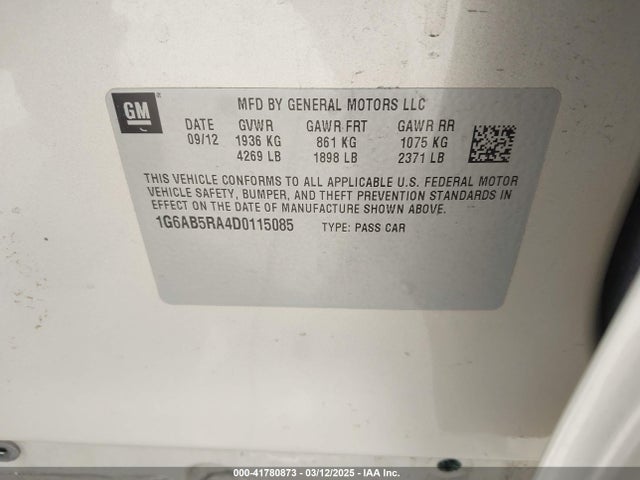 2013 CADILLAC ATS 1G6AB5RA4D0115085 Photo 8