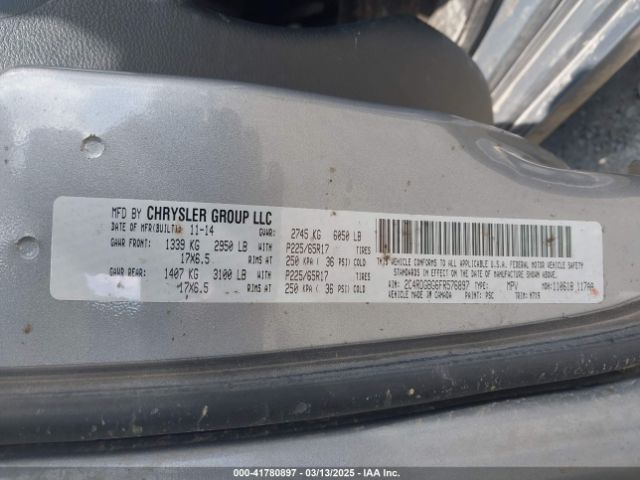 2C4RDGBG6FR576897 Dodge Grand Caravan Se