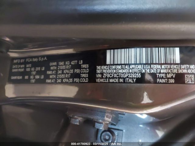 ZFBCFXCT0GP329255 Fiat 500x Trekking