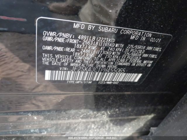 JF2SKAJC1PH455065 Subaru Forester Sport