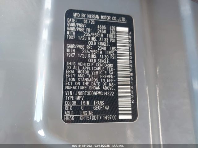 2023 NISSAN ROGUE JN8BT3DD9PW314322 Photo 8