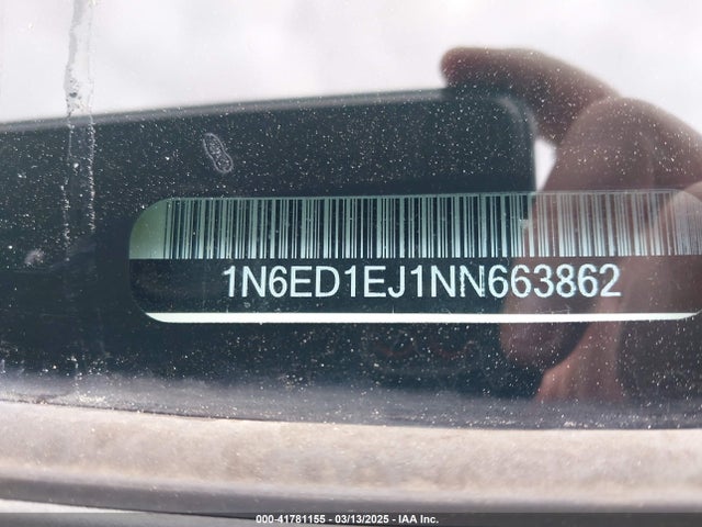 1N6ED1EJ1NN663862 Nissan Frontier Sv 4x2