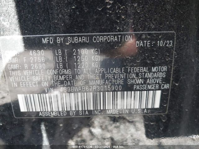 4S3BWAB67R3015900 Subaru Legacy
