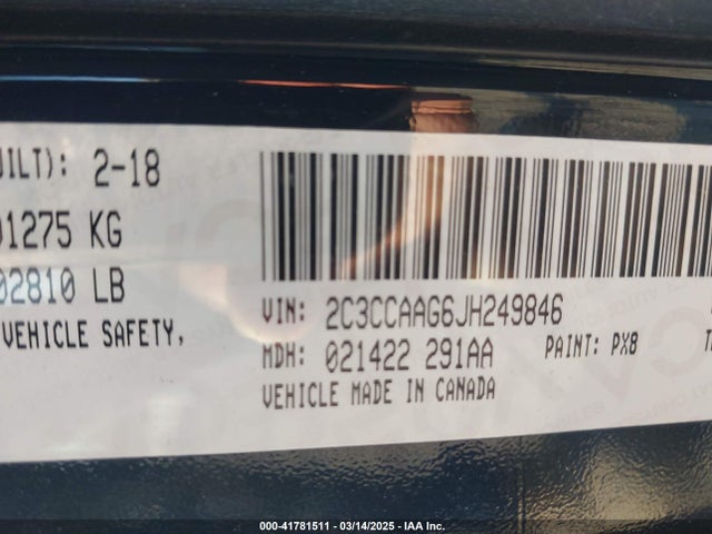 Chrysler 300 Touring 2018 2C3CCAAG6JH249846 Image 9