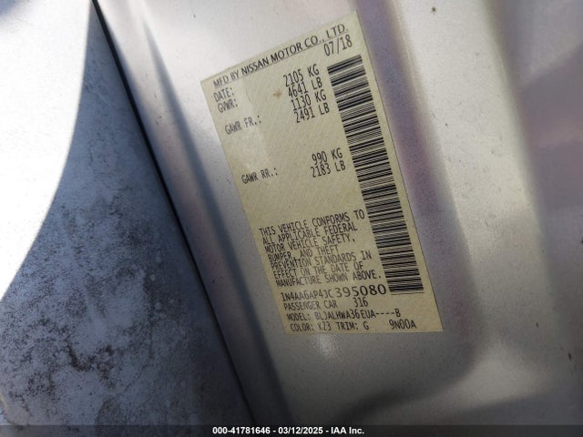 Nissan Maxima 3.5 Platinum 2018 1N4AA6AP4JC395080 Image 9