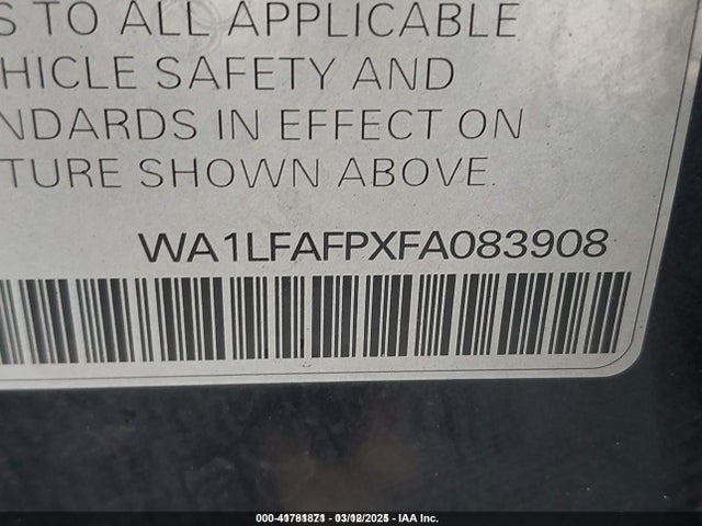 2015 AUDI Q5 WA1LFAFPXFA083908 Photo 8