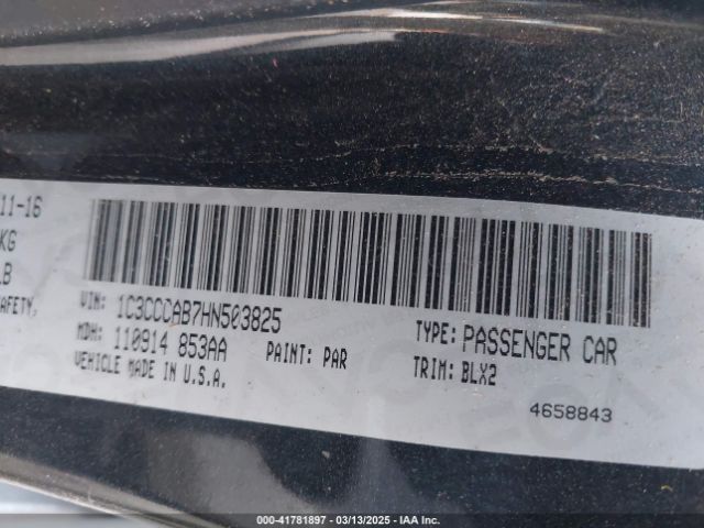 1C3CCCAB7HN503825 Chrysler 200 Limited Platinum