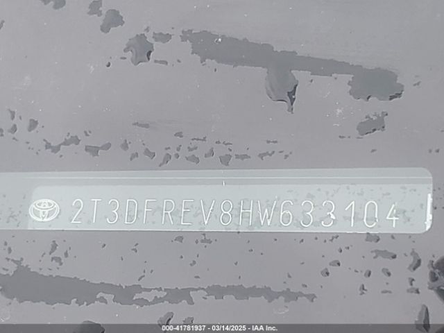 2T3DFREV8HW633104 Toyota Rav4 Limited