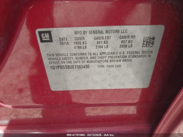 1G1PG5SB2E7383436 Chevrolet CRUZE LTZ