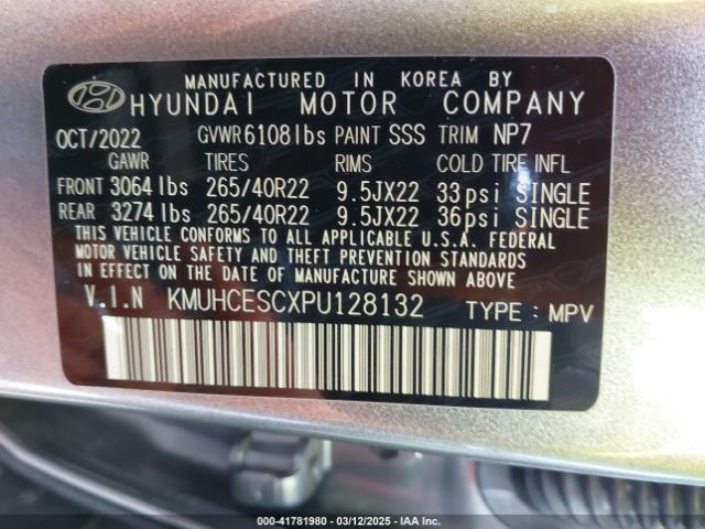 KMUHCESCXPU128132 Genesis Gv80 3.5t Awd