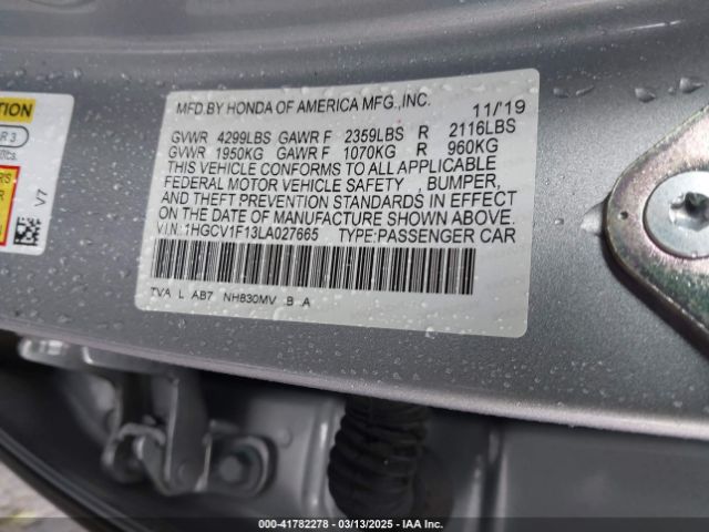 1HGCV1F13LA027665 Honda ACCORD LX