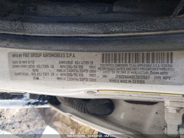 ZFBCFAAH0EZ013567 Fiat 500L POP