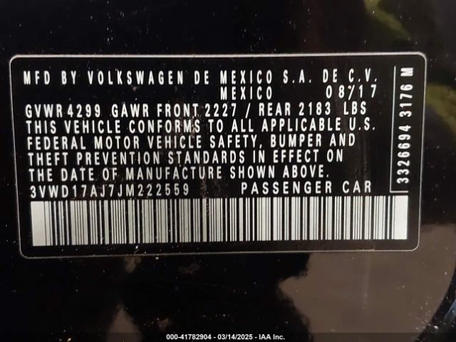 3VWD17AJ7JM222559 Volkswagen Jetta 1.8t Se Sport