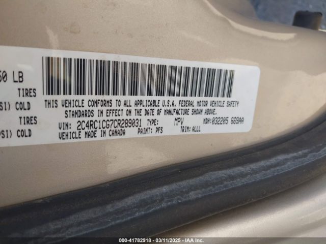 2012 CHRYSLER TOWN & COUNTRY 2C4RC1CG7CR289031 Photo 8