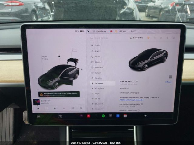 5YJ3E1EA7JF012249 Tesla Model 3 Long Range/mid Range