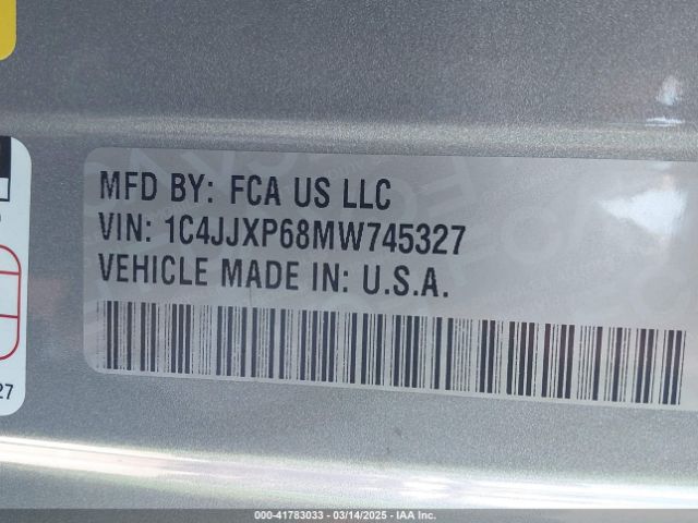 2021 JEEP WRANGLER 4XE 1C4JJXP68MW745327 Photo 8