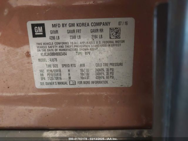 KL4CJASB8HB003494 Buick Encore Preferred