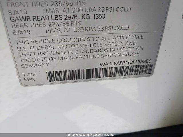 2012 AUDI Q5 WA1LFAFP1CA139858 Photo 8