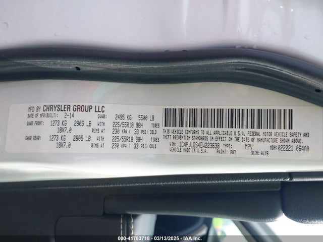Jeep Cherokee Limited 2014 1C4PJLDS4EW223638 Image 9
