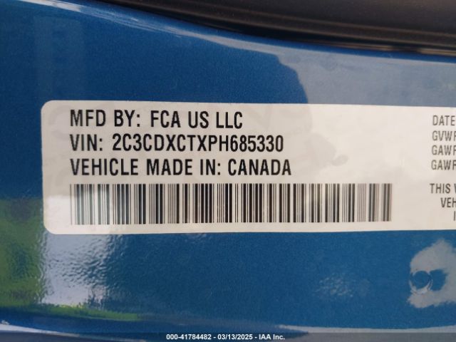 2C3CDXCTXPH685330 Dodge CHARGER R/T