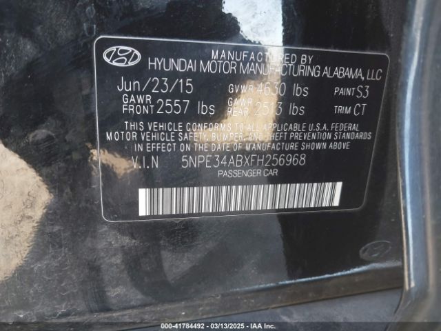 5NPE34ABXFH256968 Hyundai Sonata Limited 2.0t
